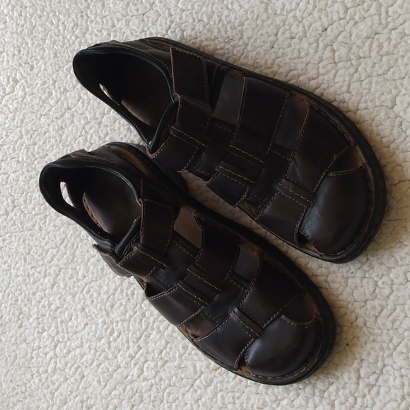 Joseph Seibel Brown Leather Fisherman's Sandals * U.S. 9 = EU 42 - Picture 2 of 11